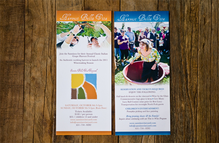 promotional flyer for harvest event